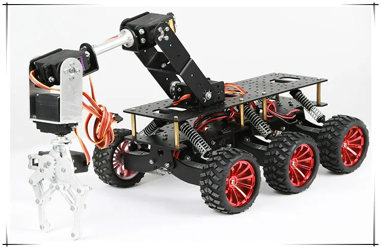 6WD умный автомобиль шасси крепление шок для Arduino wifi автомобиль внедорожный скалолазание Raspberry Pi