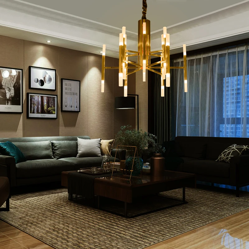 Современный акриловый светодиодный подвесной светильник скандинавского стиля