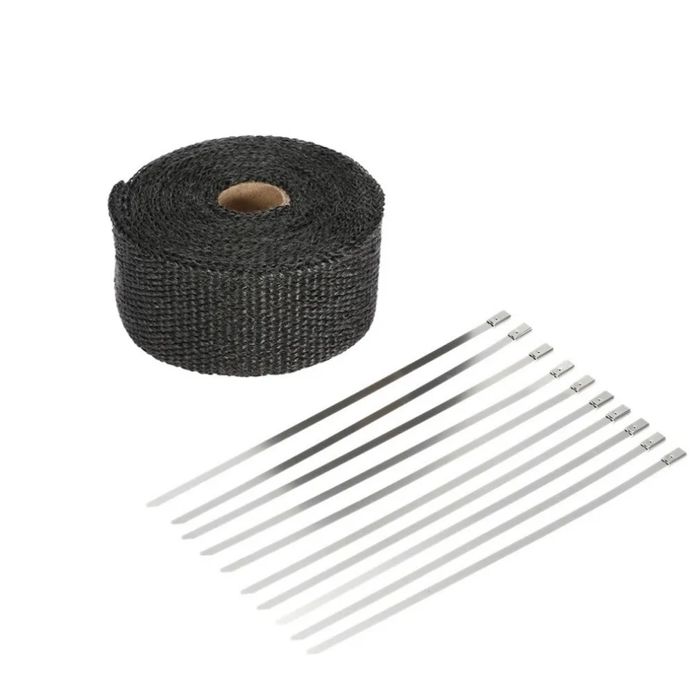 5M Heat Exhaust Pipe Heat Shield Thermo Turbo Wrap Tape For Car Truck Intake Intercooler Reflective Insulation Kit Refit Design