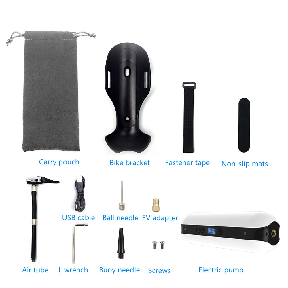 Надувной насос для велосипедного цикла с воздушным давлением Аккумуляторный шин