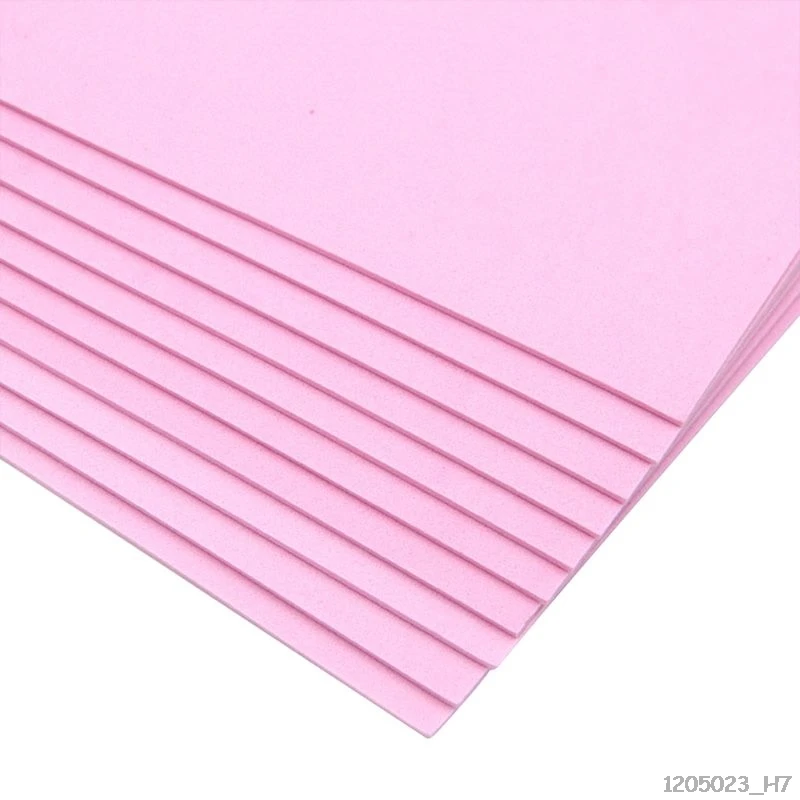 Pink 10 шт 2 мм Сделай сам для Губка для украшения пенопластовая бумага для рукоделия из войлока A4 плотная губчатая бумага 16 к цветная пенопластовая бумага - Цвет: Pink