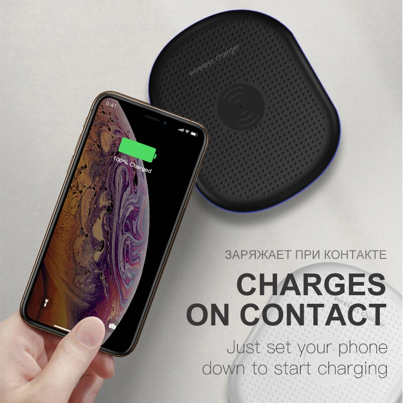 ESVNE Qi Беспроводной Зарядное устройство для iPhone X XS XR Max 8 плюс Быстрая зарядка
