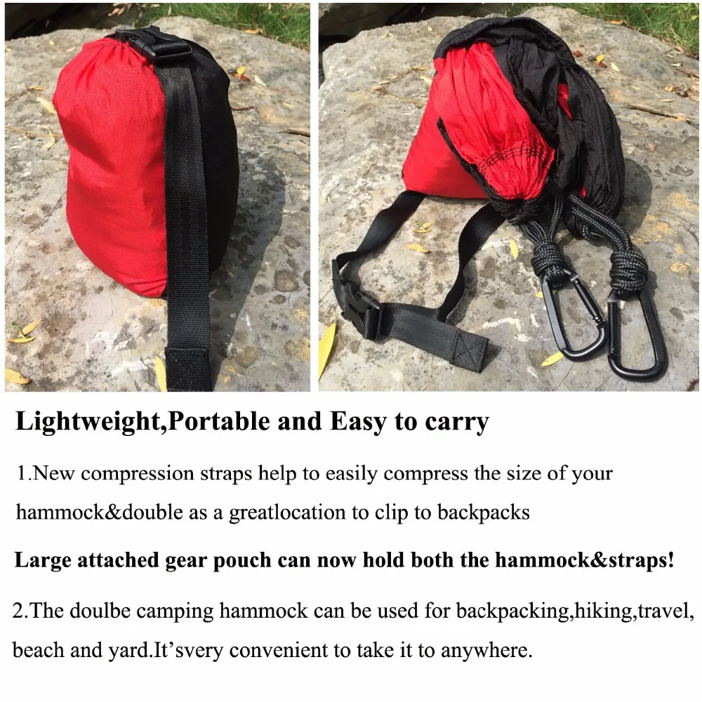 210T нейлоновый парашютный гамак светильник портативный уличный для кемпинга с