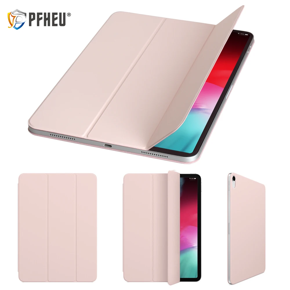 Магнитный смарт Фолио для 12 9 дюймов iPad Pro 2018 трехслойный чехол подставка Pro12.9 Funda с