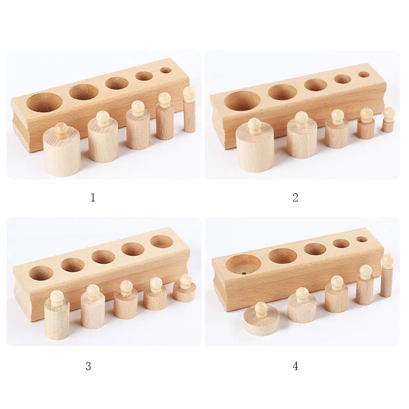 Деревянные игрушки детские Монтессори сенсорная деревянная розетка