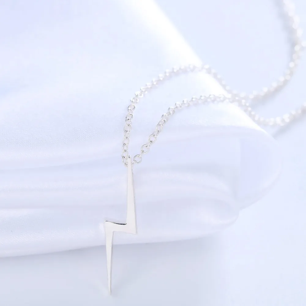 Милые ожерелья с болтами для освещения простое ожерелье грозой женщин подарок на