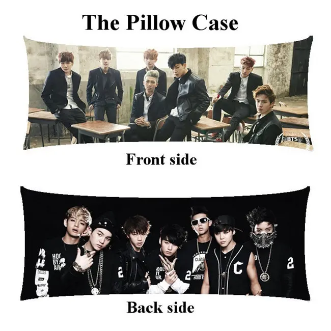 PillowCase Bangtan мальчики длинная наволочка kpop Jimin домашняя девушка только тело наволочка на заказ - Цвет: PillowCase