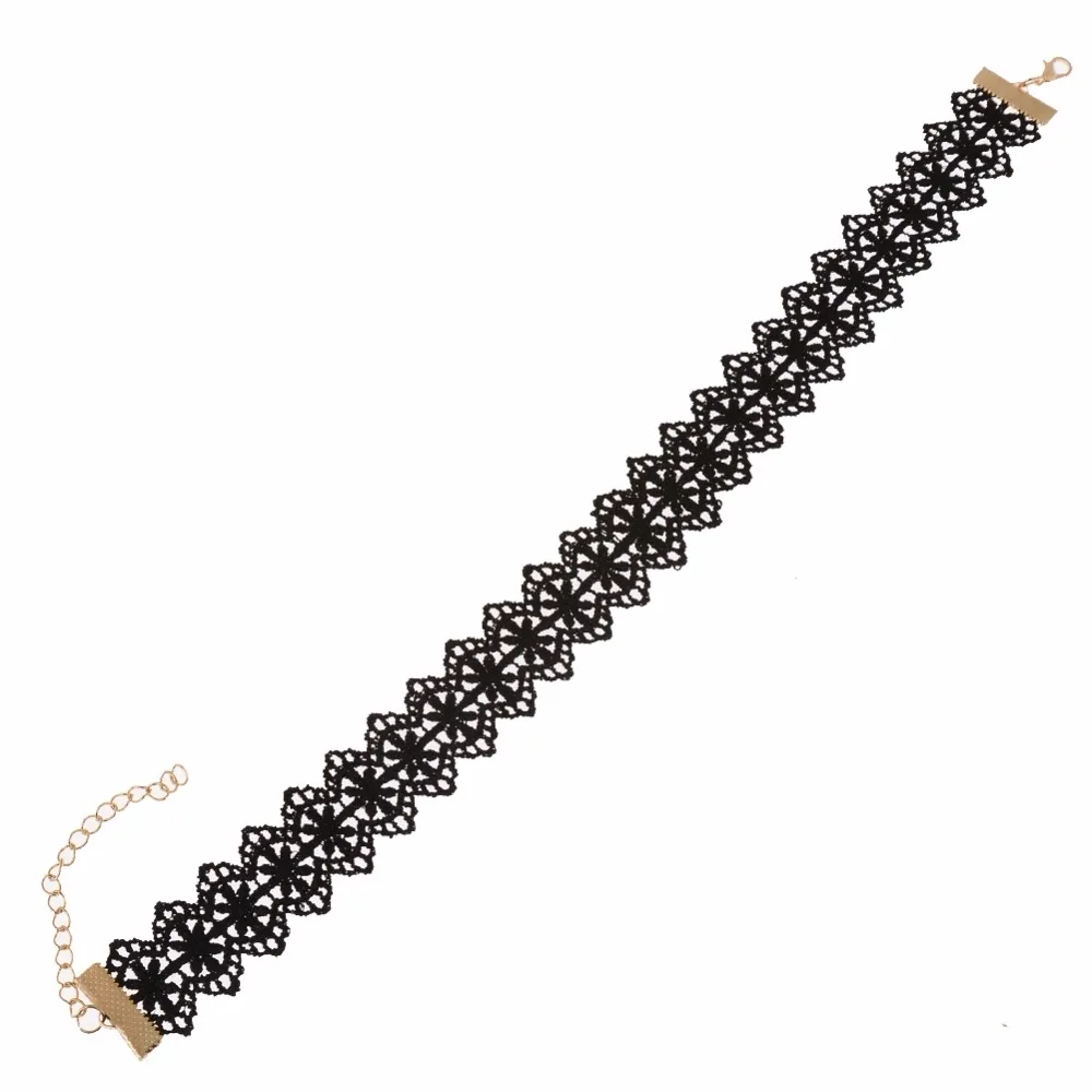 Ожерелье чокер женское кружевное черного цвета 1 шт.|accessories for women|fashion accessories