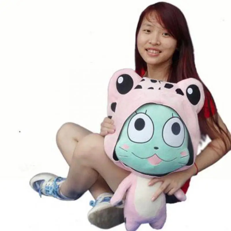 1pcs Big 58cm Kawaii Japanese Anime Cartoon Fairy Tail Happy Plush Toy Pillow Soft Stuffed Toys Doll Kids Girls Birthday Gifts | Игрушки и