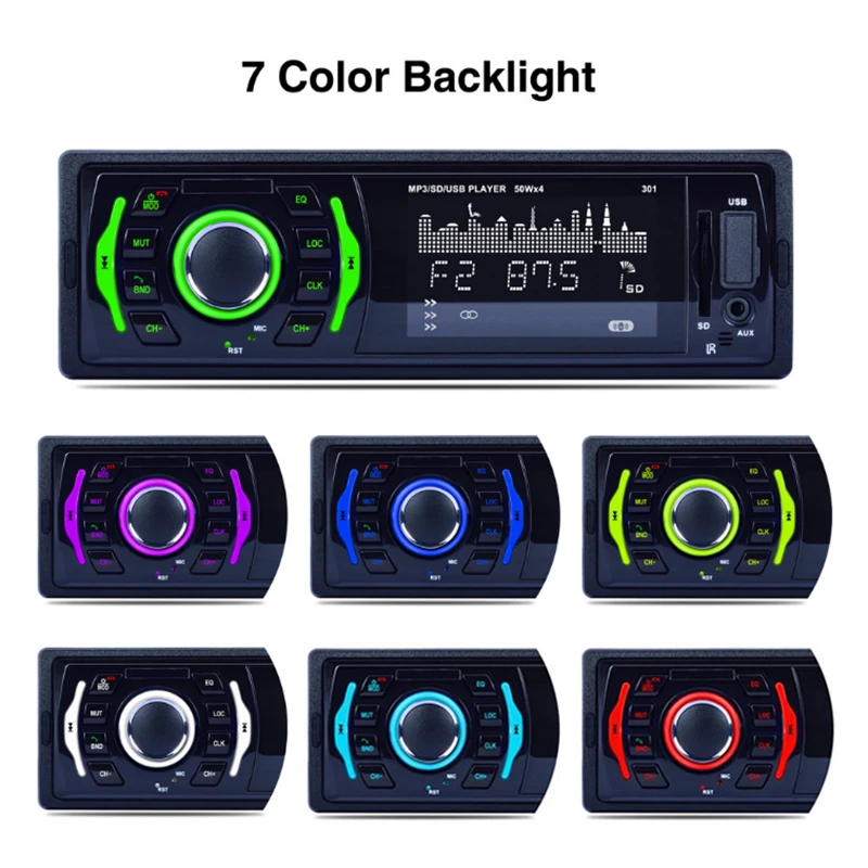 RK 525/RK 301 7 видов цветов подсветки устанавливается на панели автомобиля MP3 плеер