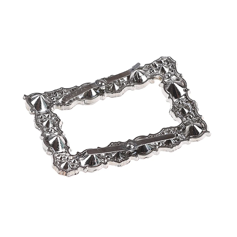 

1 PcWedding Charm Metal Crystal Shoe Clips Decor Accessories Elegant Fashion For Girls Rhinestone Square Shoes Buckle Bridal