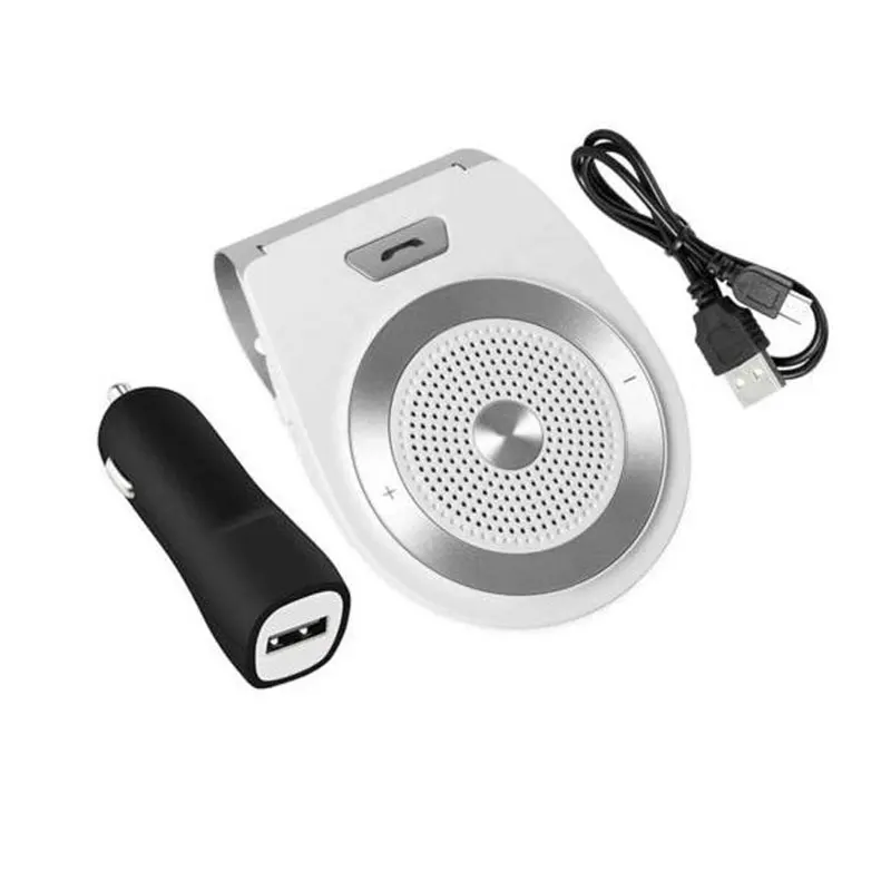 

Bluetooth Car Kit Handsfree Noise Cancelling Bluetooth V4.1 Receiver Car Speakerphone Wireless Sun Visor Clip