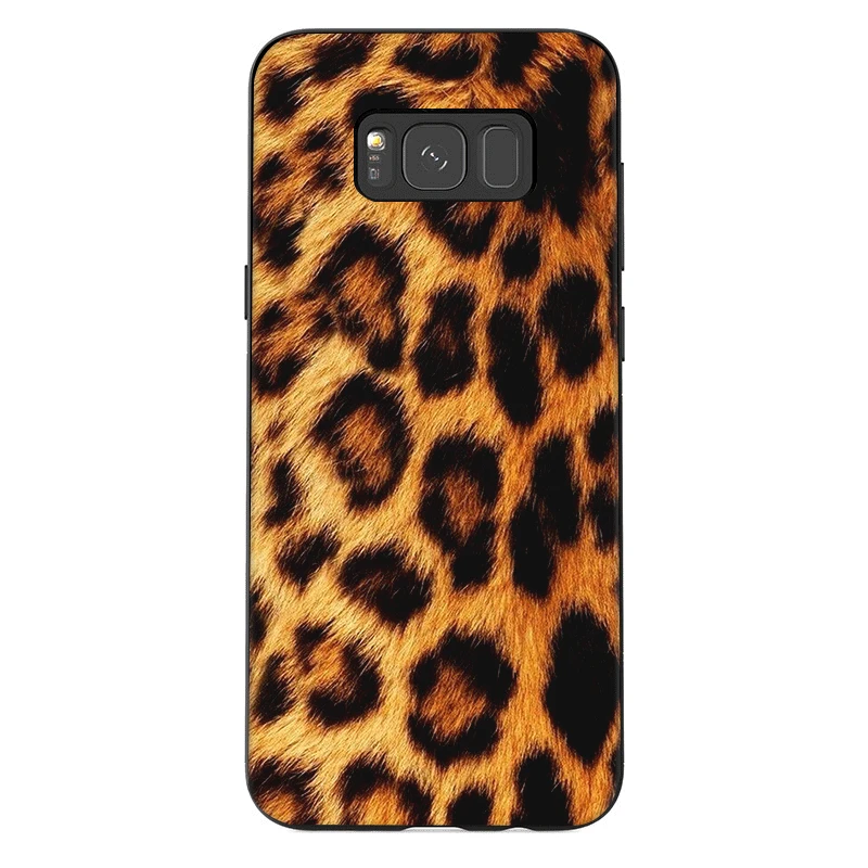 Чехол для мобильного телефона с леопардовым принтом пантера Samsung A01EU US S10 S20 Plus Ultra
