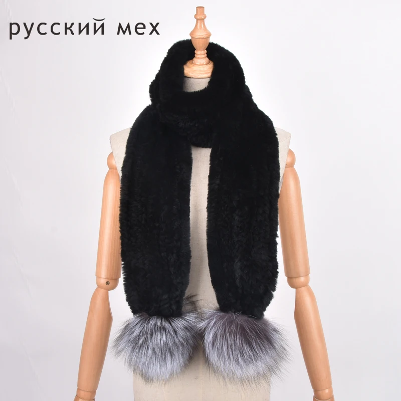 

long 160 cm real fur scarf women Men Rex rabbit fur scarf Natural Rabbit Fur Scarves long scarf warm fur muffler