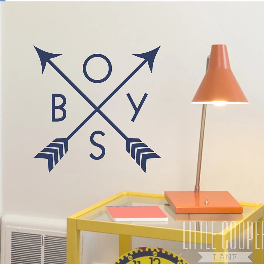 Стикер настенный виниловый в стиле Бохо с крестом и стрелками | Дом сад