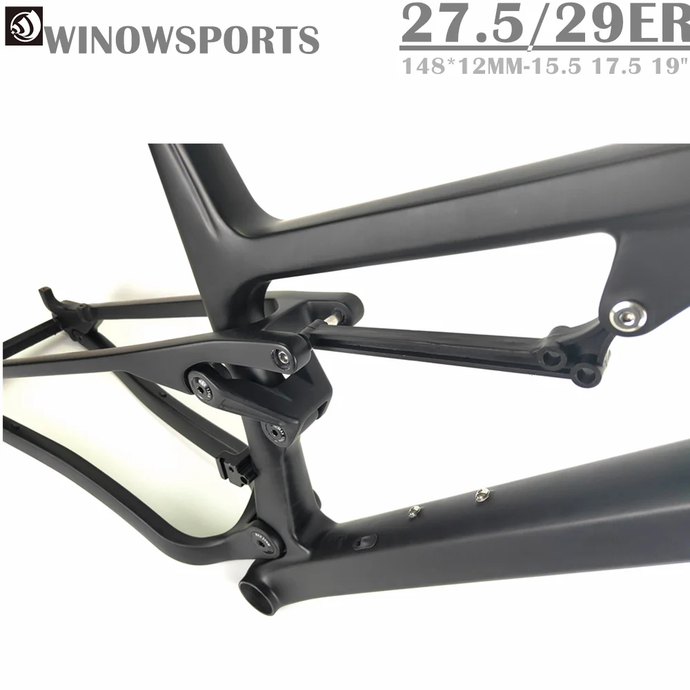 Winowsports Новое поступление Enduro/XC 27,5 er полная подвесная карбоновая рама mtb 148*12 мм boost 29er через ось 120 мм путешествия BB92 BSA SGS
