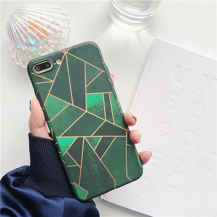 Для iphone 7 7 plus Роскошные 360 Чехлы, передняя и задняя матовая крышка coque для iphone X 6 6 S 6splus 8 8 plus тропический цветок лист чехол