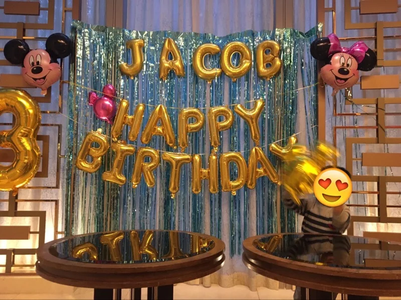 Воздушные шары на день рождения с буквами алфавита Подвесные Украшения для дня