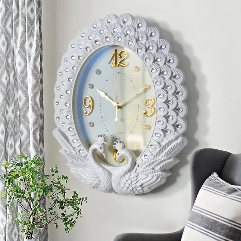 ASFULL простые настенные часы для гостиной в европейском стиле модные креативные