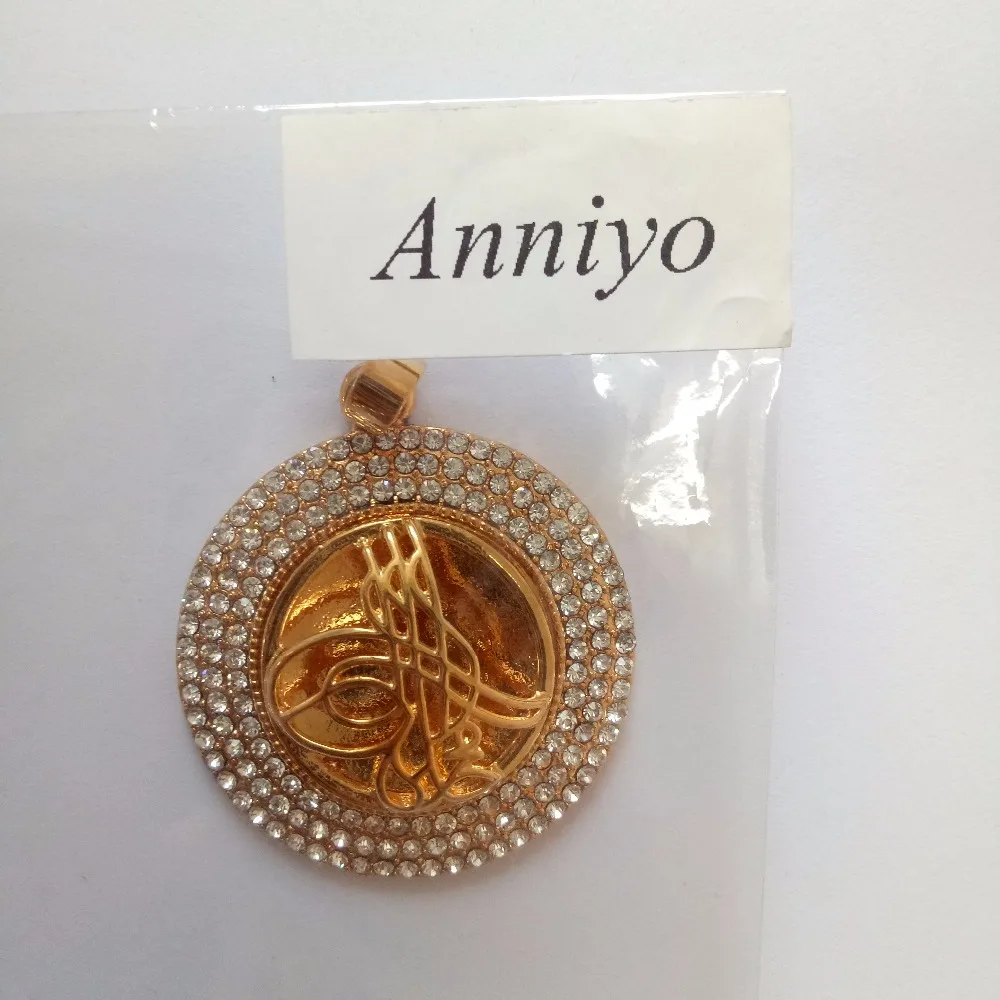 Ожерелье Anniyo с турецкой монетой для женщин ювелирные изделия золотого цвета