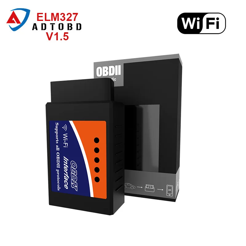 Новый ELM327 V1.5 wifi/USB с чипом PIC18F25K80 для Android IOS диагностический инструмент Bluetooth v1.5 OBD2