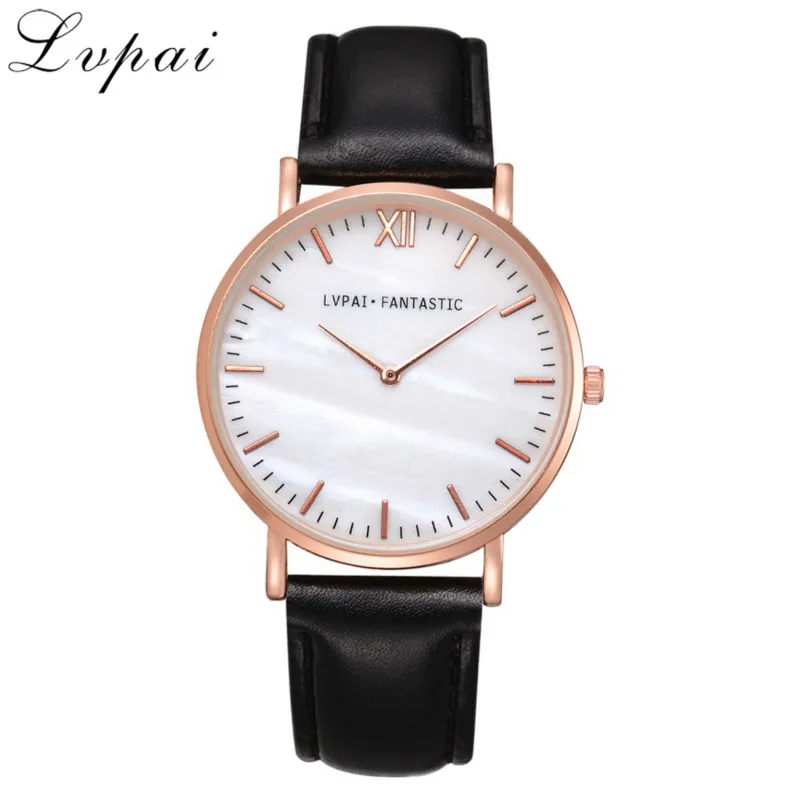 Top Brand Fashion Ladies Watches Leather Strip Quartz Watch Women Casual Marble Dial Dress Sport Wrist Reloj Mujer -20 | Наручные часы