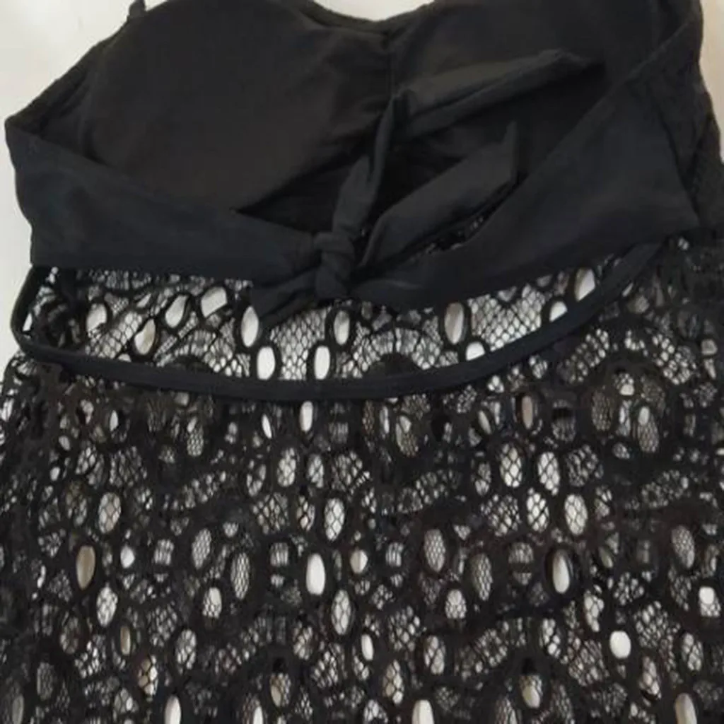 Купальник Танкини размера плюс из двух частей бандажный купальник с лямкой на