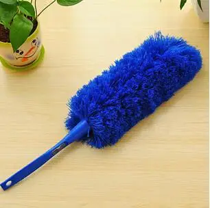 BLUE Щетка из мягкой микрофибры для бытовой уборки/домашнего кондиционирования воздуха/автомобиля/мебели, щетка для очистки пыли, Антистатическая щетка для волос - Цвет: BLUE