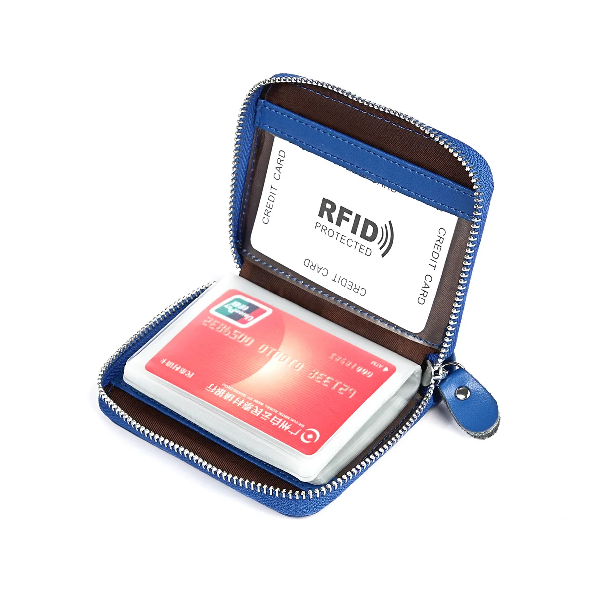 Women Business Card Holder Cow Leather Card Wallet Prevent RFID Female Credit Card Holder New Arrival Porte Carte Tarjetero Muje