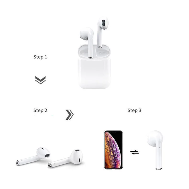 Беспроводная bluetooth гарнитура FERSHA i12 4 цвета встроенный микрофон поддержка
