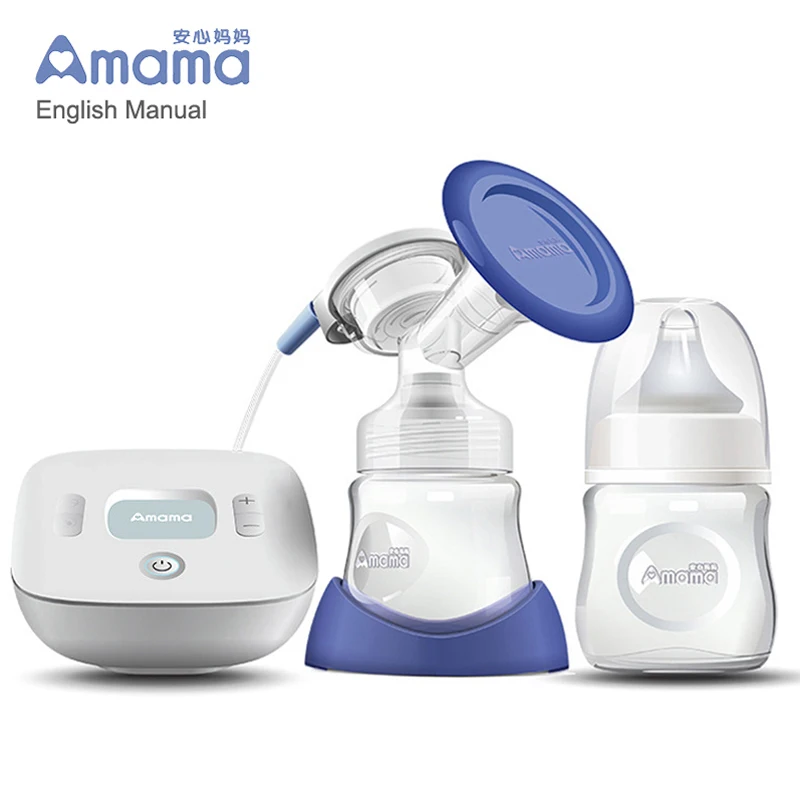 Электрический молокоотсос Amama с умным ЖК-экраном, один USB Электрический молокоотсос для всасывания грудного молока и массажа груди