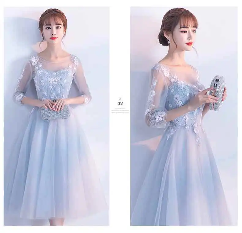 Robe de soiree, Новое поступление, элегантные платья длиной до середины икры со шнуровкой и открытой спиной, праздничные платья на заказ