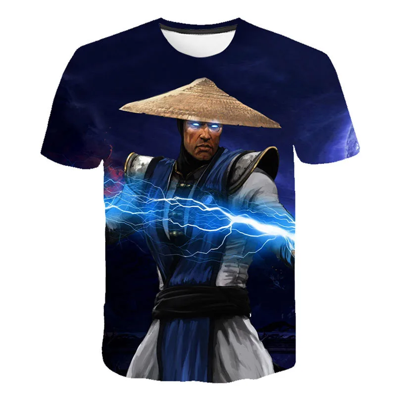 picture color Летняя Новинка, модная повседневная футболка Mortal Kombat 11, новая футболка с принтом, популярная боевая игра, Mortal Kombat 11, футболка для мужчин/женщин, топы - Цвет: picture color