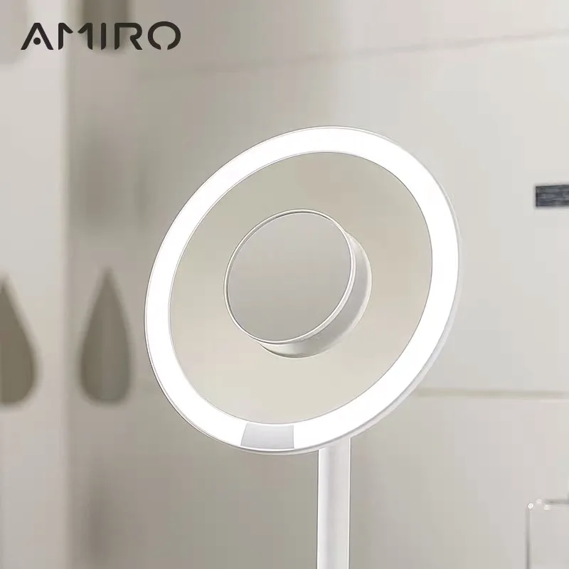 AMIRO, 5 раз, лупа, зеркало для макияжа, щетка для лица, очищающая, для дома, ванной, косметическое зеркало, предпродажа