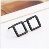 EK940 black 18 стилей Bijoux минималистичные крошечные Pendientes LOVE Luck 8 треугольные круглые серьги-гвоздики геометрической формы для женщин модные ювелирные изделия oorbellen - Окраска металла: EK940 black