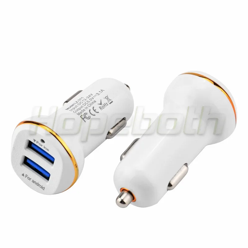 Автомобильное зарядное устройство hopeboth с двумя USB портами 2USB 2A адаптер для
