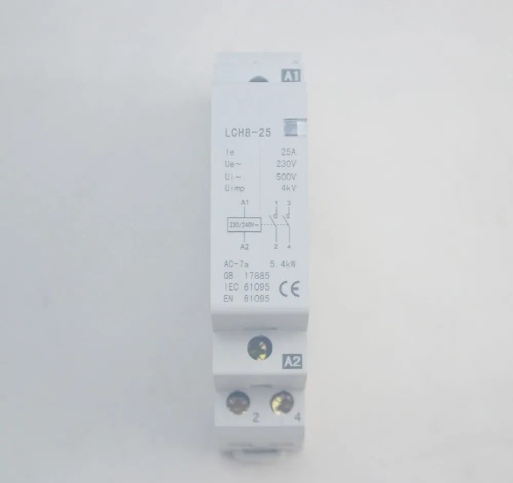 Отличное качество 2P 20/16A 220 В/230 В 50/60 Гц din-рейка ac контактор для дома 2NC |