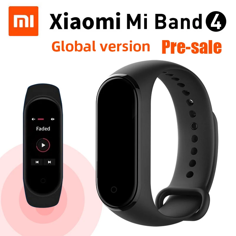 Оригинальный Смарт-браслет Xiaomi Mi Band 4 Bluetooth 5 0 фитнес-браслет AMOLED цветной