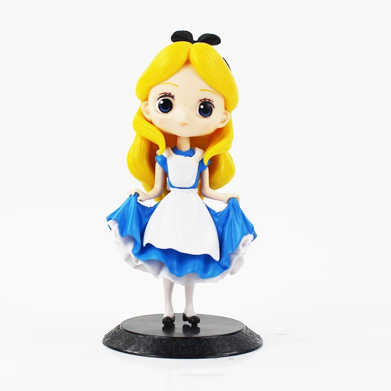 ALICE A 12 см Q Posket фигурка принцессы Мулан Белоснежка, Рапунцель София фигурка торта украшения ПВХ модель игрушки подарки на день рождения для девочек - Цвет: ALICE A