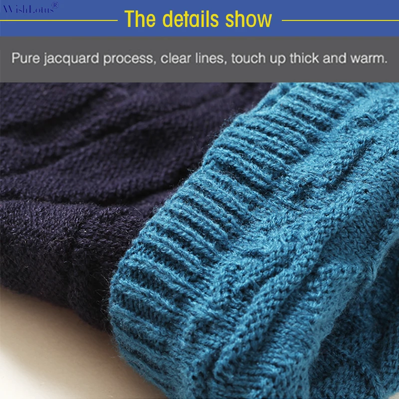 Зимние беспроводные Bluetooth наушники WishLotus Теплая эластичная вязаная спортивная