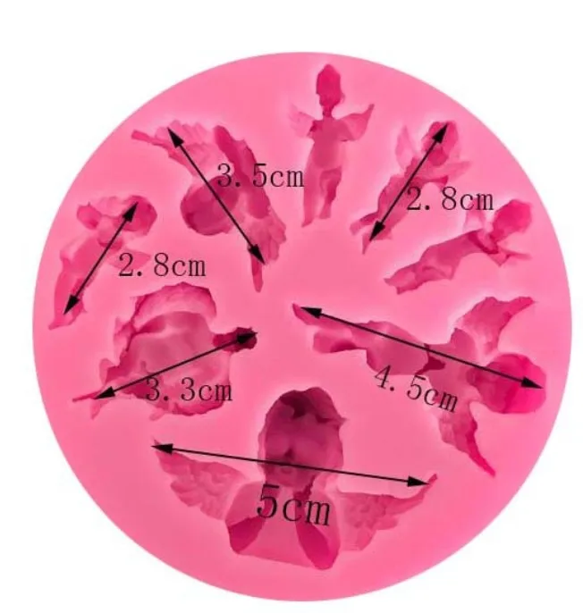 Новая силиконовая форма принцессы с крыльями ангелла для украшения торта