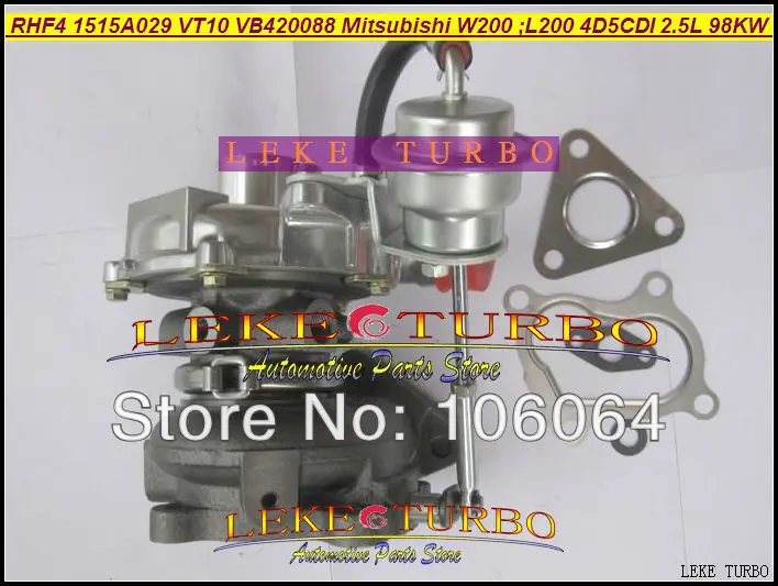 Турбокомпрессор RHF4 VT10 1515A029 VB420088 для автомобилей Mitsubishi W200 L200 2006- 4D5CDI 2 5 л 98кВт