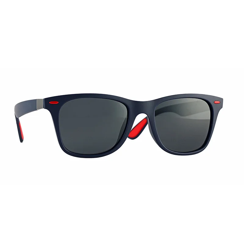 C01 Blue Frame Фирменный дизайн, классические поляризационные солнцезащитные очки для мужчин и женщин, для вождения, квадратные очки, оправа, солнцезащитные очки, мужские очки, UV400, Gafas De Sol - Цвет линз: C01 Blue Frame