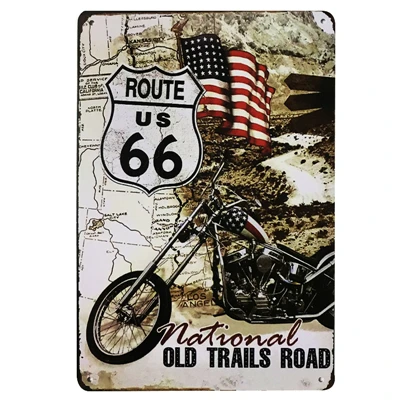 [SQ-DGLZ] полный сервис/Diner ROUTE 66 металлическая вывеска винтажные металлические пластины кафе Паб Клуб домашний Декор стены оловянные знаки Ретро табличка