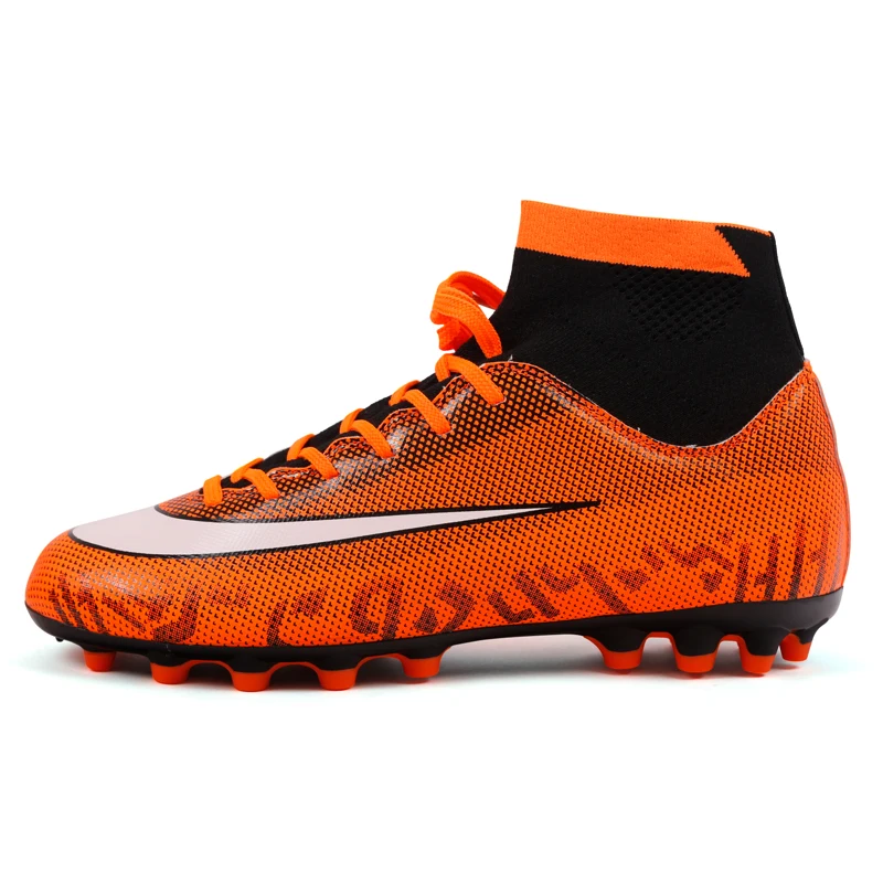 Детские бутсы, спортивные высокие мужские футбольные бутсы, футбольные бутсы, кроссовки для мужчин, футбольные бутсы - Цвет: 32736orange