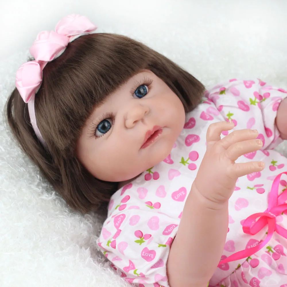 55 см 22 дюйма KAYDORA Victoria Reborn Baby Dolls силиконовые реалистичные куклы с полным корпусом