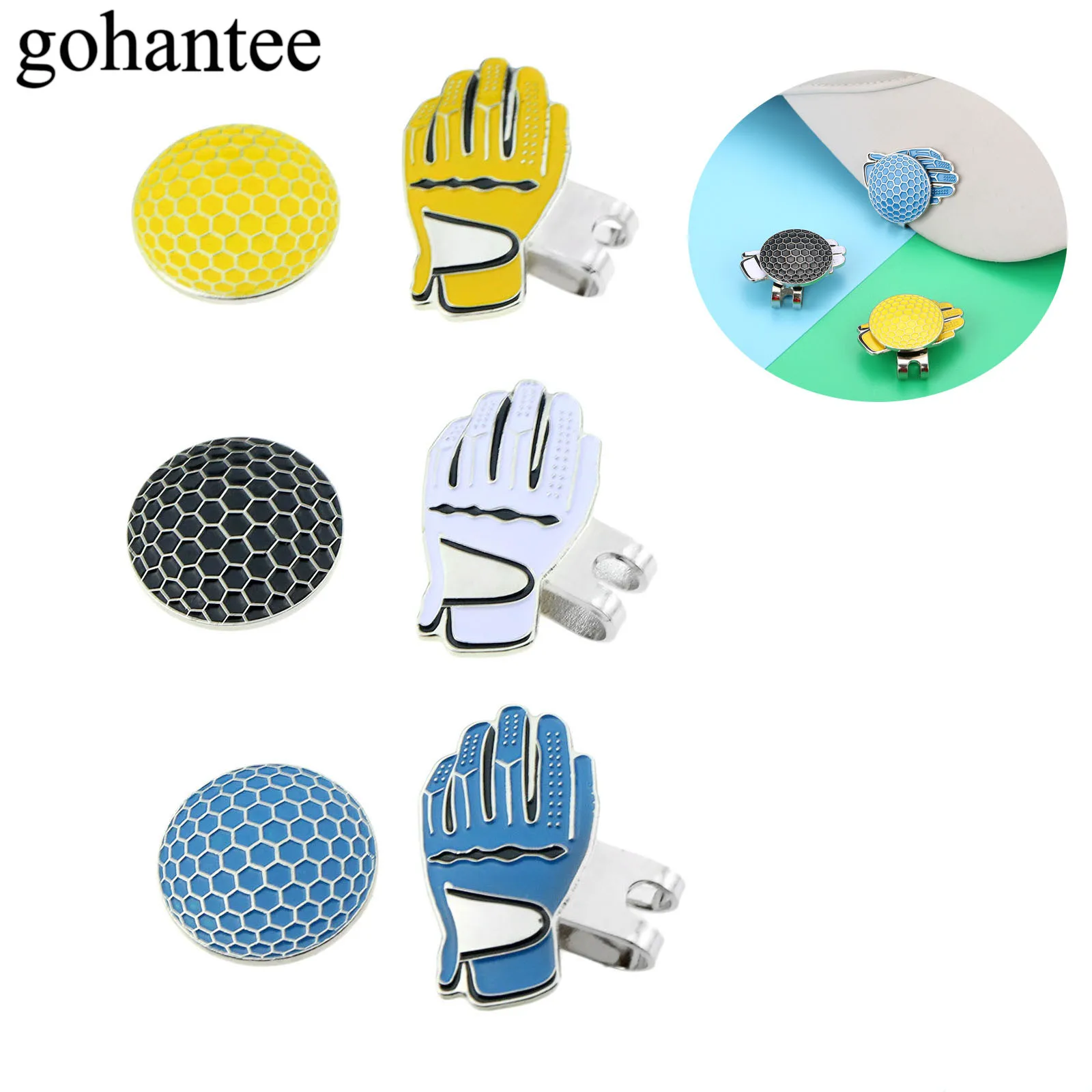 

Забавные спортивные перчатки gohantee, шляпа для гольфа hape, зажим для козырька с магнитными мячиками для гольфа, карманный размер, аксессуары дл...