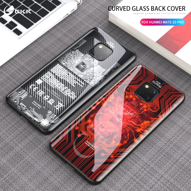 Оригинальный Роскошный чехол для Huawei mate 20 pro задняя крышка из закаленного стекла