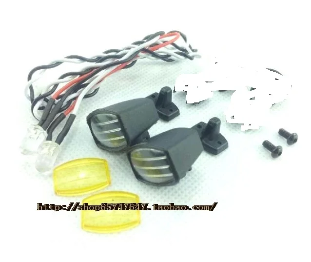 1/10 scale Rock Cralwer Truck LED Fog Round Lamp Light kits For SCX10 Tamiya RC8WD Axial Cross Capo 4x4 6x6 8x8 Tractor | Игрушки и