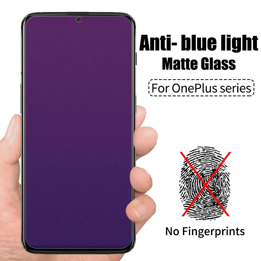 WOLFPSYCH матовый Anti UV фиолетовый синий свет ясно плёнки закаленное стекло для Oneplus 6 т